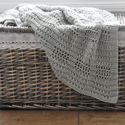 Silver Squares Baby Blanket