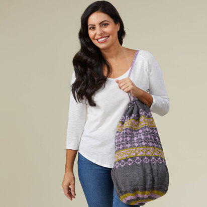 1314 Sagitta - Bag Knitting Pattern for Women in Valley Yarns Leverett - knitting pattern