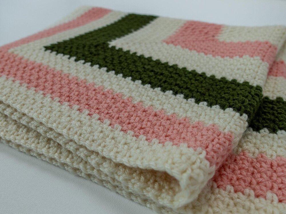 Boho crochet baby online blanket