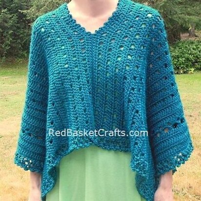 Sweet Pea Poncho - Easy Double Crochet