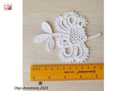 Crochet antique fantasy flower