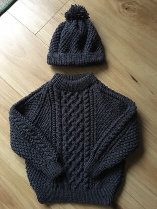 Toddler Boys Jumper and Beanie