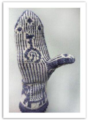 Retro Circus Mittens