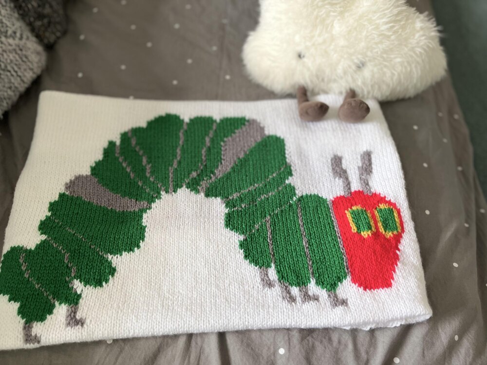 Hungry store caterpillar blanket