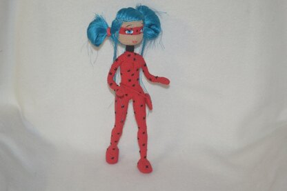 Crochet Pattern Ladybug Amigurumi doll