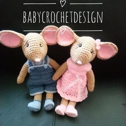 Marley and Molly Mouse Amigurumi