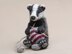 Flunsie the realistic badger who can knit!