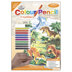 Royal Brush Color Pencil By Number Kit 8.75"X11.75" - Dinosaur Fun