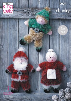 Tinsel Christmas Toys in King Cole Chunky - 9029pdf - Downloadable PDF