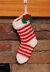 0770 Holly Leaf Striped Stocking
