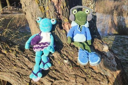 Crochet pattern Frog + crochet all clothes