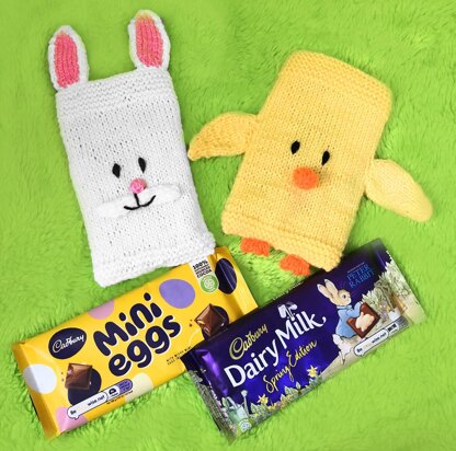 Easter Chick and Bunny Chocolate Bar Covers