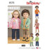 Simplicity 8576 Unisex Doll Clothes - Paper Pattern, Size OS (ONE SIZE)