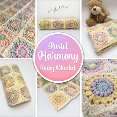 Pastel Harmony Baby Blanket