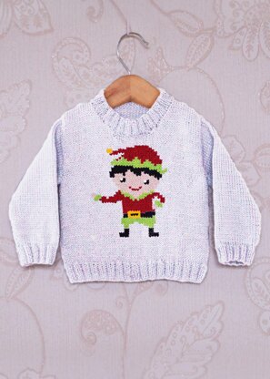 Intarsia - Boy Elf Chart - Childrens Sweater