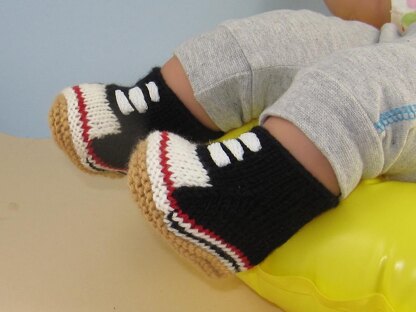 Baby Retro Baseball Boots Booties