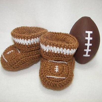 Football Baby Booties