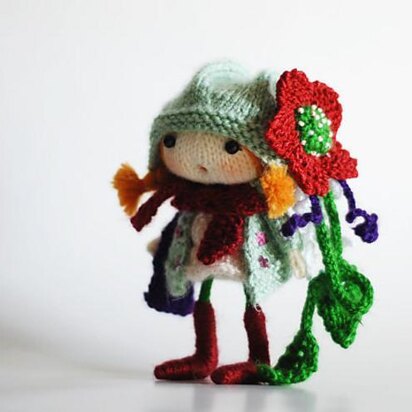 Floret. The Small Doll. She has a mouth with tongue. Wire in the legs