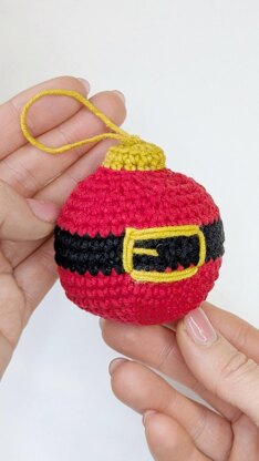 Crochet Christmas Baubles, Easy Crochet Ornament Pattern