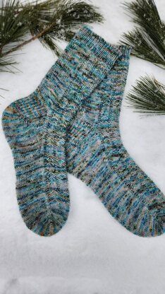 Wintery Woods Socks