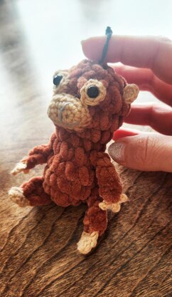 Punch monkey keychain