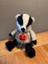 BADGER WEARING HALLOWEEN/CHRISTMAS JUMPER/HOODIE CHOCOLATE ORANGE COVER/STUFFED TOY HANGING ORNAMENT KNITTING PATTERN