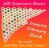 Hexagonal Temperature Blanket