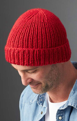 Steve's Beanie in Caron Simply Soft - Downloadable PDF