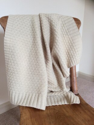 Basketweave Cashmere Baby Blanket