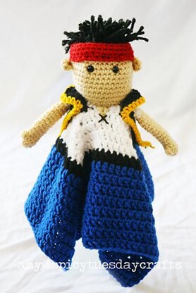 Pirate Captain Blanket Buddy pattern