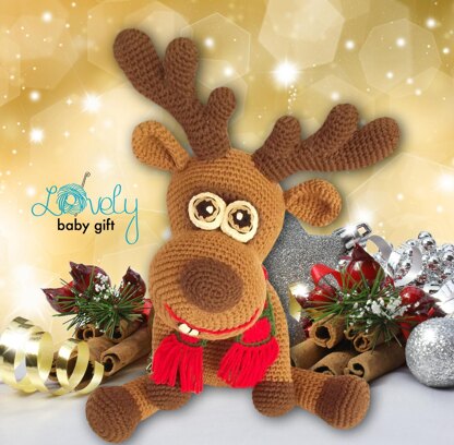 Christmas Deer Crochet Pattern, Christmas Decoration