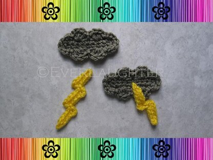 Lightning Cloud Applique