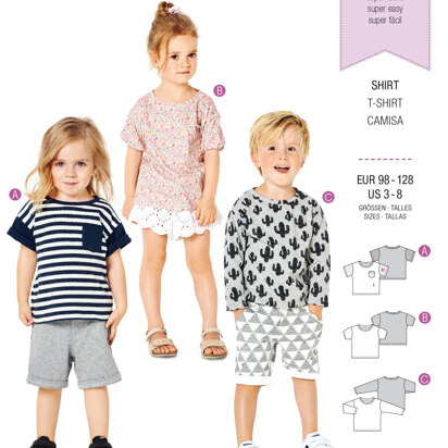 Burda Style Child's Top BX09322BURDA - Paper Pattern, Size 3-8