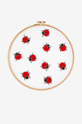 DMC Lady Birds Embroidery Pattern - PAT1543 - Downloadable PDF