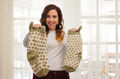 Polka Dot Stocking Knit