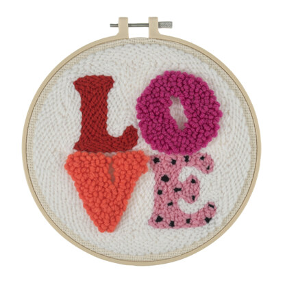 Trimits Love Hoop Punch Needle Kit - 8in