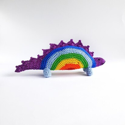 Rainbow dinosaur toy