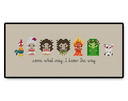 Moana Bite Size - PDF Cross Stitch Pattern