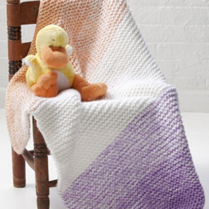 Little Girl Pink Baby Blanket in Caron Simply Soft - Downloadable PDF