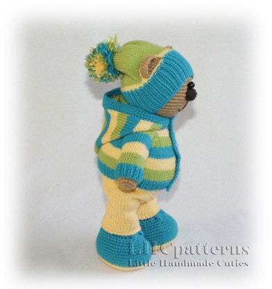 Billy Bear Crochet + Knitting Pattern (with clothes)