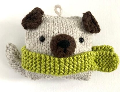 Puppy Christmas Ornament Knit Pattern