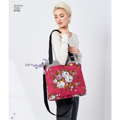 Simplicity 8709 Gertrude Made Bags - Paper Pattern, Size OS (ONE SIZE)