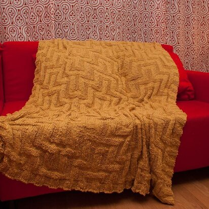 The Road Not Taken Wrap and Throw - knitting pattern