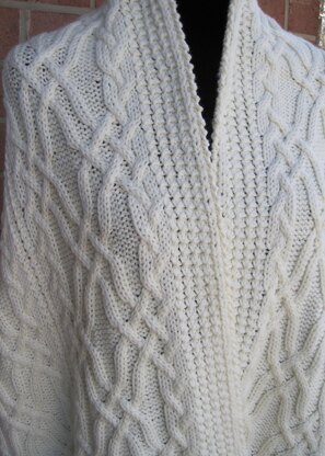 North Bay Cabled Shawl