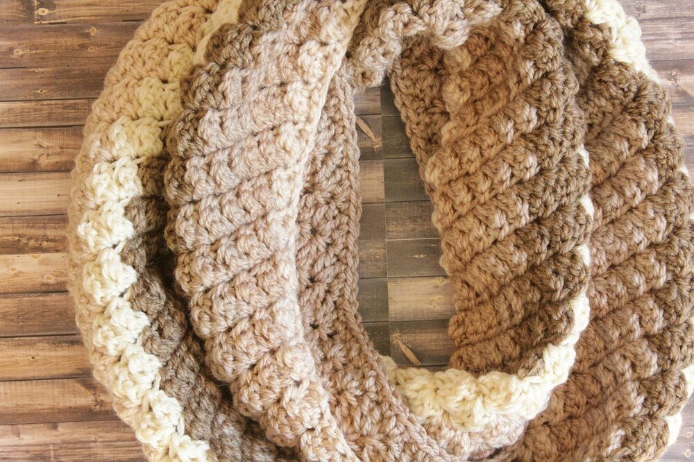 Late Night Infinity Scarf Crochet pattern by Blackbird Mountain