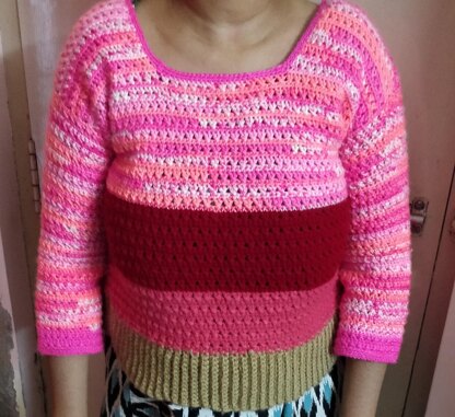 Crochet Pattern - Comfy Cropped Sweater