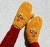 Floral Bouquet Mittens Gloves