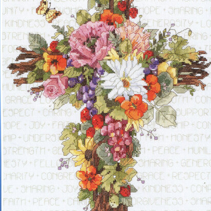 Summer Floral Cross - PDF