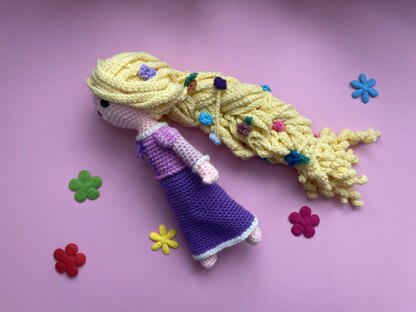 Rapunzel amigurumi doll