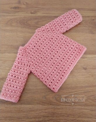 Criss Cross Baby Cardigan